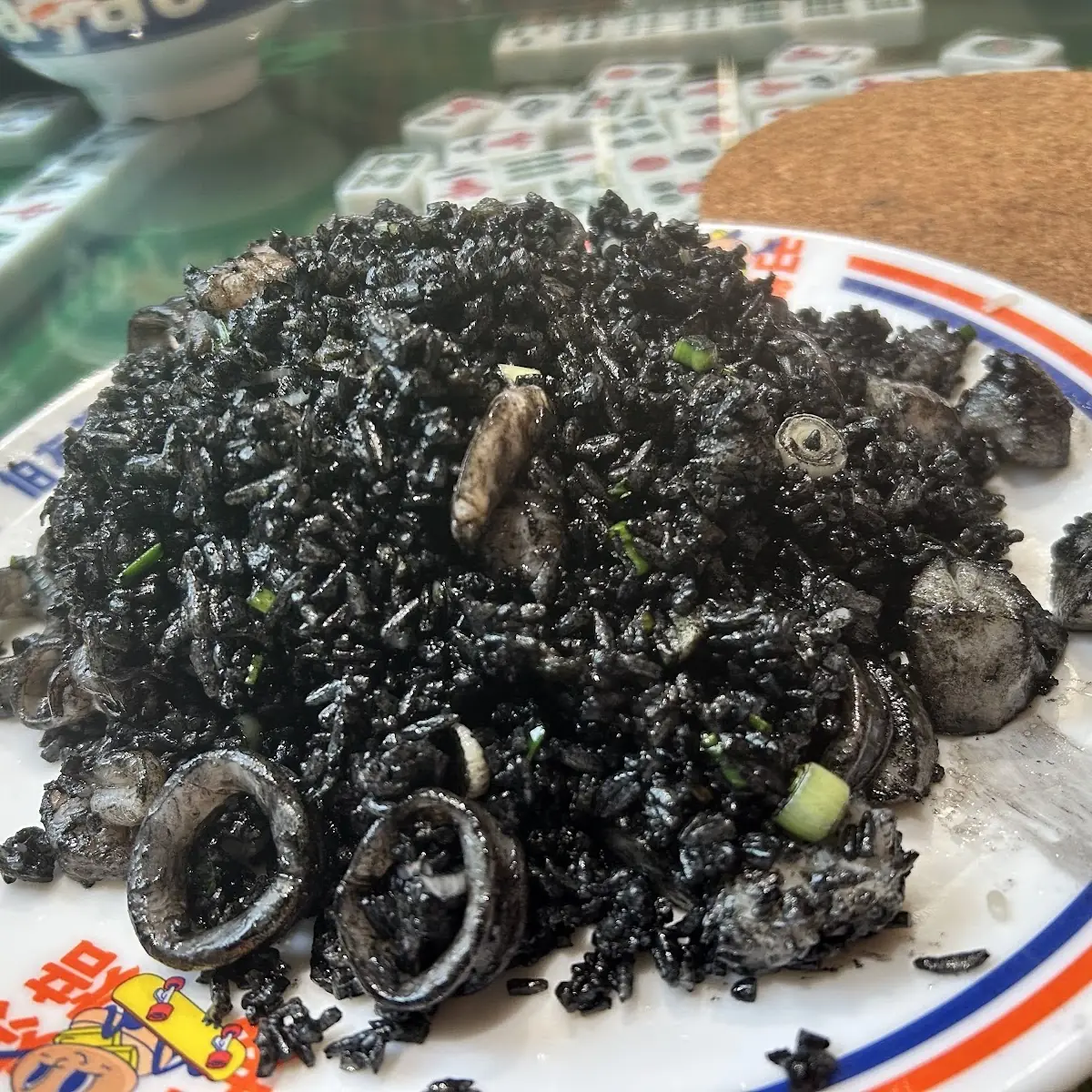 █ r5 黑鼆鼆海鮮炒飯 squid ink seafood fried rice